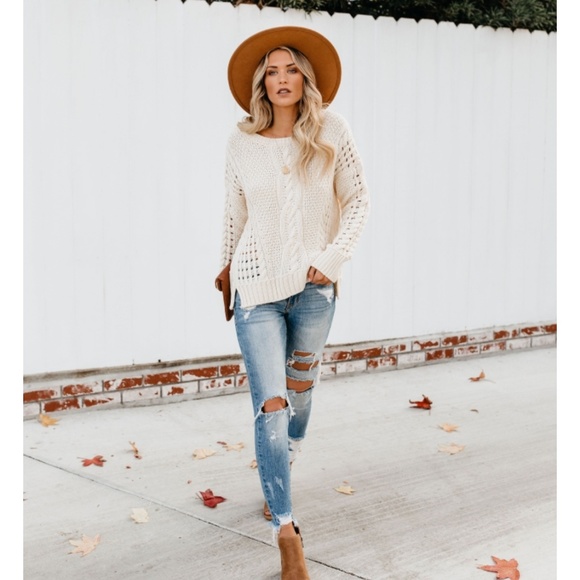 STELLA Loose Knit Pullover Sweater - Picture 5 of 8